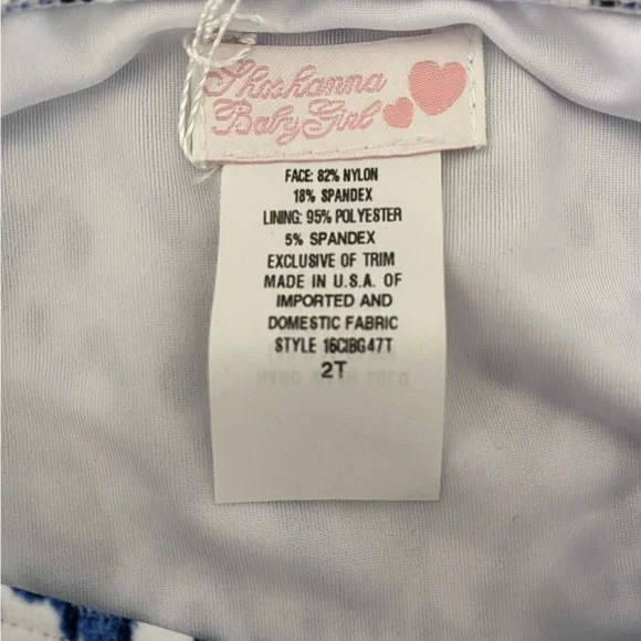 Shoshanna Girls Long Sleeve Rash Guard Bikini Set NWT - Picture 6 of 6